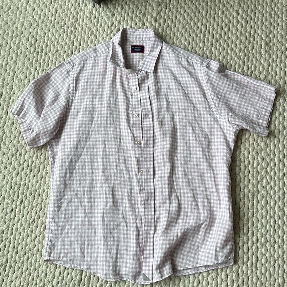 Untuckit short sleeve linen shirt
